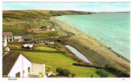 RB 1137 - 1970 Postcard - Houses At Newgale Pembrokeshire Wales - Carmarthen Postmark - Pembrokeshire