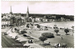 RB 1137 - Real Photo Postcard - Golf Putting Green & Argyle St - Rothesay Isle Of Bute Scotland - Bute