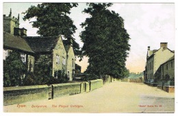 RB 1138 - Early Postcard - Plague Cottages - Eyam Derbyshire - Derbyshire