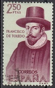 1276 Spagna 1964 Franciscode Toledo (1516-1582)  "Le Informaciones" Used Spain Espana - Indios Americanas