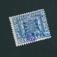N° 95  Télégraphe  Timbre Espagne Oblitéré 1940 1943 - Telegrafen