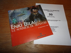 Enki Bilal, Le Sommeil Du Monstre, 1998, Dossier De Presse Exposition De 99 Images, Galerie Desbois à Paris, NEUF, 20 Pp - Press Books