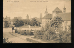 Allemagne --  Gruss Aus  Villingen --  Poststrasse Und Kriegerdenkmal - Villingen - Schwenningen