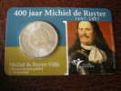 @Y@  Nederland  5 Euro Michiel De Ruijter   Coincard  Zilver - Pays-Bas