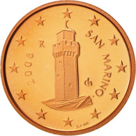 San Marino, Euro Cent, 2008, FDC, Copper Plated Steel, KM:440 - San Marino