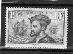 Timbre France Neuf Sans Charniere N° 297 Jacques Cartier - Andere & Zonder Classificatie