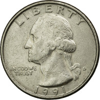 Monnaie, États-Unis, Washington Quarter, Quarter, 1991, U.S. Mint, Denver, TTB - 1932-1998: Washington