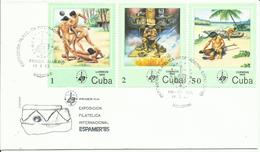 CUBA SOBRE  PRIMER DIA DESCUBRIMIENTO AMERICA - Lettres & Documents