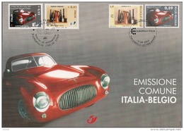 3205HK Belgie/Italie Herdenkingskaart -Carte Souvenir  2003 - Cartes Souvenir – Emissions Communes [HK]