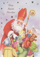 Saint Nicolas, Enfants, Jouets, Ours , 2 Scans - San Nicolás