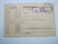 1915 , MARKT OBERDORF ,   , Recht Klare Stempel Auf Feldpostkarte Mit Truppensiegel - Feldpost (franqueo Gratis)