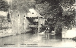 Cambron-Casteau (Brugelette). Le Château, Ruines Du Moulin. Animation Avec Pêcheur. - Brugelette