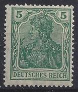 Germany 1915  Germania  5pf (**) MNH  Mi.85 II A - Unused Stamps