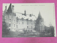 GENCAY    / ARDT POITIERS  1910  CHATEAU DE LA ROCHE    EDIT   CIRC  OUI - Gencay