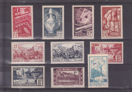 Maroc Années 1950 Du N° 288 Au N° 297 En Timbres Neufs ** Soit 10 Valeurs - Unused Stamps