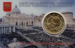 VATICANO COIN CARD 2015  N°6 - CON 50 CENTESIMI 2015 FDC PAPA FRANCESCO I - VATICAN CITY - Vatikan