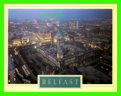 BELFAST, IRLANDE DU NORD - AERIAL VIEW OF THE CITY HALL - DIMENSION  15X 19cm - - Autres & Non Classés