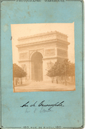 PARIS....PHOTO ORIGINALE D'EPOQUE...CIRCA 1880....ARC DE TRIOMPHE DE L'ETOILE..WAREHOUSSE - Anciennes (Av. 1900)