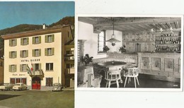 POSCHIAVO GR Hotel SUISSE Aussenansicht Und Rare Innenansicht LOCANDA GRICIONESE 2 Karten - Poschiavo