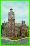 BURLINGTON, VT - CATHEDRAL OF THE IMMACULATE CONCEPTION IN 1958 - ANIMATED WITH OLD CAR -  THE PRESTON COMPANY - - Burlington