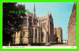 ARUNDEL, UK - PHILLIP NERI CATHEDRAL - ANIMATED OLD CAR - TRAVEL IN 1975 - DIXON No 34 - - Arundel