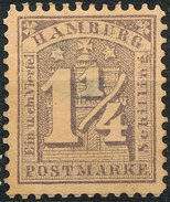 Stamp German States  Hamburg 1 1/4s Mint Lot#6 - Hamburg (Amburgo)