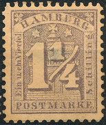 Stamp German States  Hamburg 1864-651 1/4s Mint Lot#6 - Hamburg