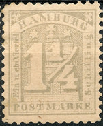 Stamp German States  Hamburg 1864-651 1/4s Mint Lot#12 - Hamburg