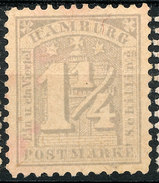 Stamp German States  Hamburg 1864-65 1 1/4s Mint Lot#14 - Hamburg