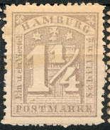 Stamp German States  Hamburg 1864-65 1 1/4s Mint Lot#16 - Hambourg