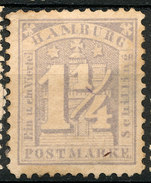 Stamp German States  Hamburg 1864-65 1 1/4s Mint Lot#17 - Hamburg (Amburgo)