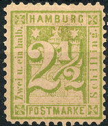 Stamp German States  Hamburg 1864-65 2 1/2s Mint Lot#23 - Hamburg