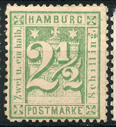 Stamp German States  Hamburg 1864-65 2 1/2s Mint Lot#38 - Hamburg