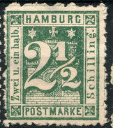 Stamp German States  Hamburg 1864-65 2 1/2s Mint Lot#41 - Hamburg