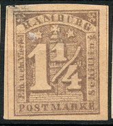 Stamp German States  Hamburg 1864 1 1/4s Imperf Mint Lot#48 - Hamburg (Amburgo)