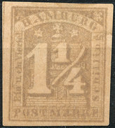 Stamp German States  Hamburg 1864 1 1/4s Imperf Mint Lot#54 - Hamburg (Amburgo)