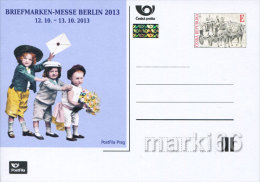 Czech Republic - 2013 - Berlin 2013 Stamp Exhibition - Postcard With Hologram And Original Stamp - Postales