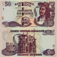 BOLIVIA       50 Bolivianos       P-245       L. 28.11.1986 (2015)       UNC  [Series J - Oberthur] - Bolivia