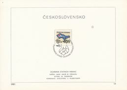 Czechoslovakia / First Day Sheet (1981/14) Praha: State Border Protection (postmark: The Dog) - Police - Gendarmerie