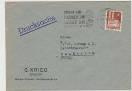 Bi-B143 / Blumenschau Stuttgart 1949 Mit Maschinenentwertung (Dahlie - Abbildung) - Covers & Documents
