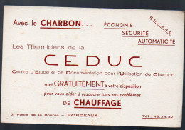 Buvard CEDUC , Charbon, Bordeaux (PPP3237) - C