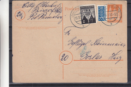 Allemagne - Bizone - Carte Postale De 1950 - Entier Postal - Oblitération Pinneberg - - Covers & Documents