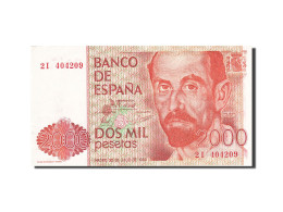 Billet, Espagne, 2000 Pesetas, 1982-1987, 1980-07-22, KM:159, TTB+ - [ 4] 1975-…: Juan Carlos I.