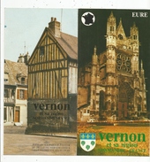 Publicité , VERNON Et Sa Région , Eure ,  ,8 Pages ,21  X 10.5 , Frais Fr : 1.55€ - Tourism Brochures