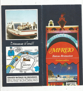 Publicité , AVIGNON , Bateau Restaurant MIREIO , Vaucluse , 8 Pages ,21  X 10.5  , Frais Fr : 1.55€ - Tourism Brochures