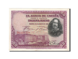 Billet, Espagne, 50 Pesetas, 1928, 1928-08-15, KM:75b, SUP - 50 Peseten