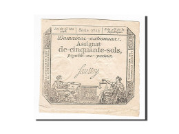 Billet, France, 50 Sols, 1793, 1793-05-23, Saussay, SUP+, KM:A70b, Lafaurie:167 - Assignats & Mandats Territoriaux