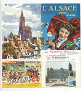 Publicité , L'ALSACE Vous Invite , Hôtel LA MAISON ROUGE , Frais Fr : 1.55& - Advertising