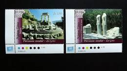 UNO-Genf 495/6 **/mnh, UNESCO-Welterbe: Griechenland: Delphi, Pythagoreion Und Heraion Von Samos - Neufs