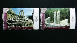 UNO-Genf 495/6 Oo/ESST, UNESCO-Welterbe: Griechenland: Delphi, Pythagoreion Und Heraion Von Samos - Gebraucht